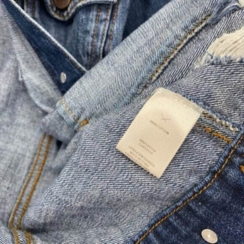 Unpublished Women’s Distressed Destroyed Denim Jean Jacket - Picture 5 of 10